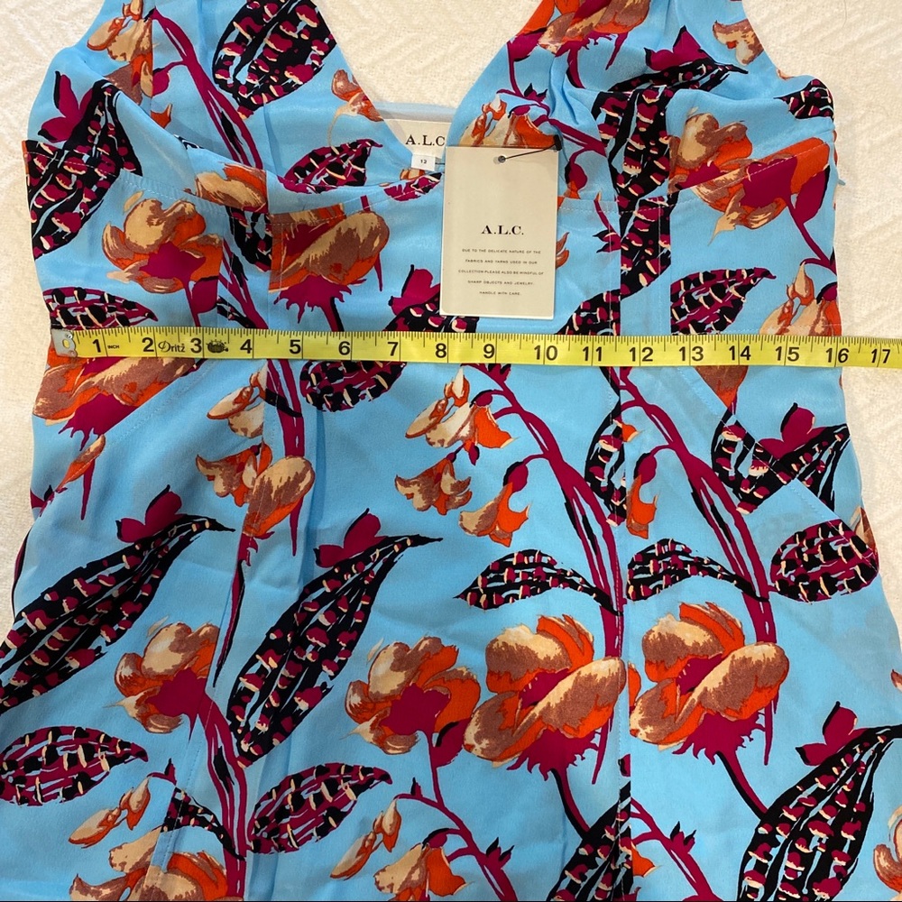 🌸 A.L.C. Rae Floral Dress 100% silk - Picture 8 of 11